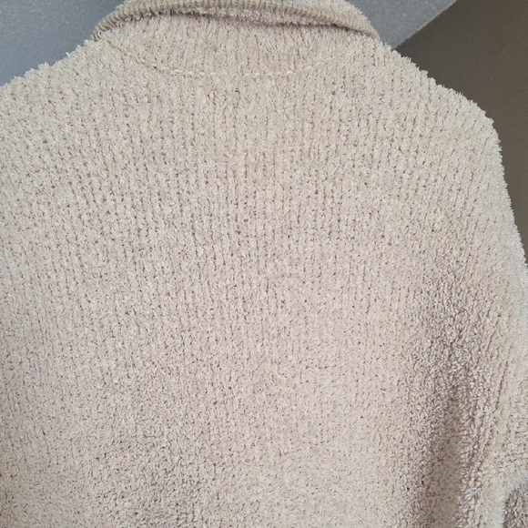 Aerie Cream Zip-Up Sweater Unisex - Picture 5 of 5